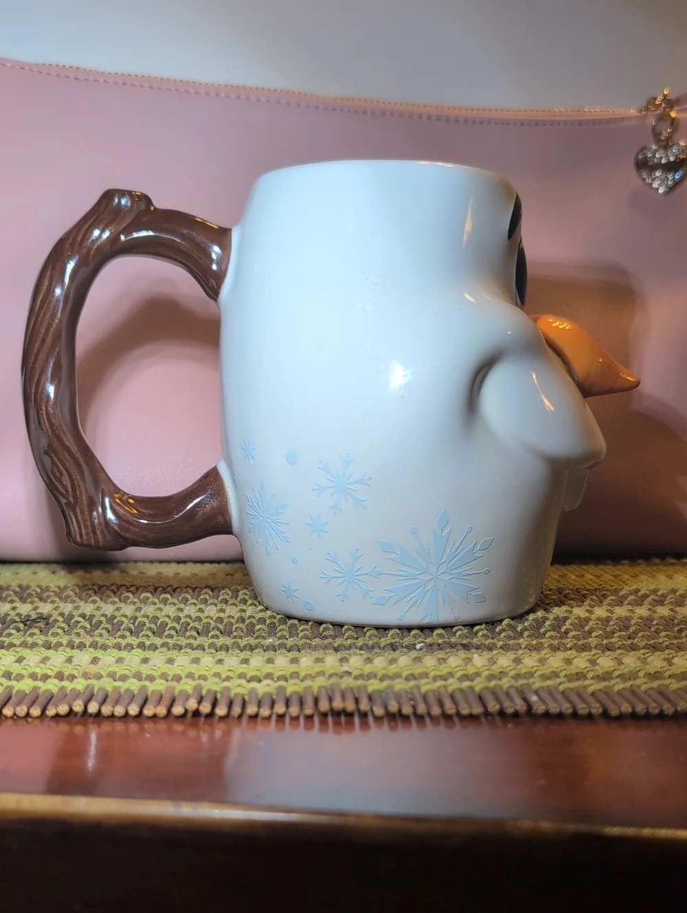 Disney Olaf Ceramic Mug with Orange Carrot Nose